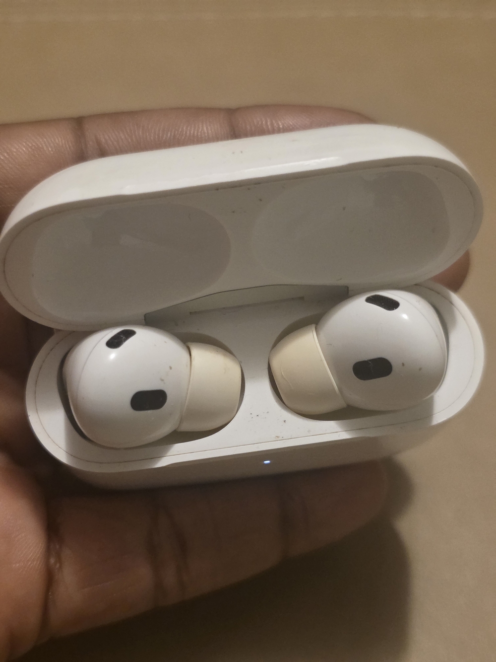 White On-Ear Wireless Earbuds with Charging Case - White